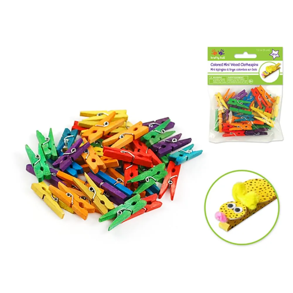 Mini Ganchos X40 Colores Surtidos