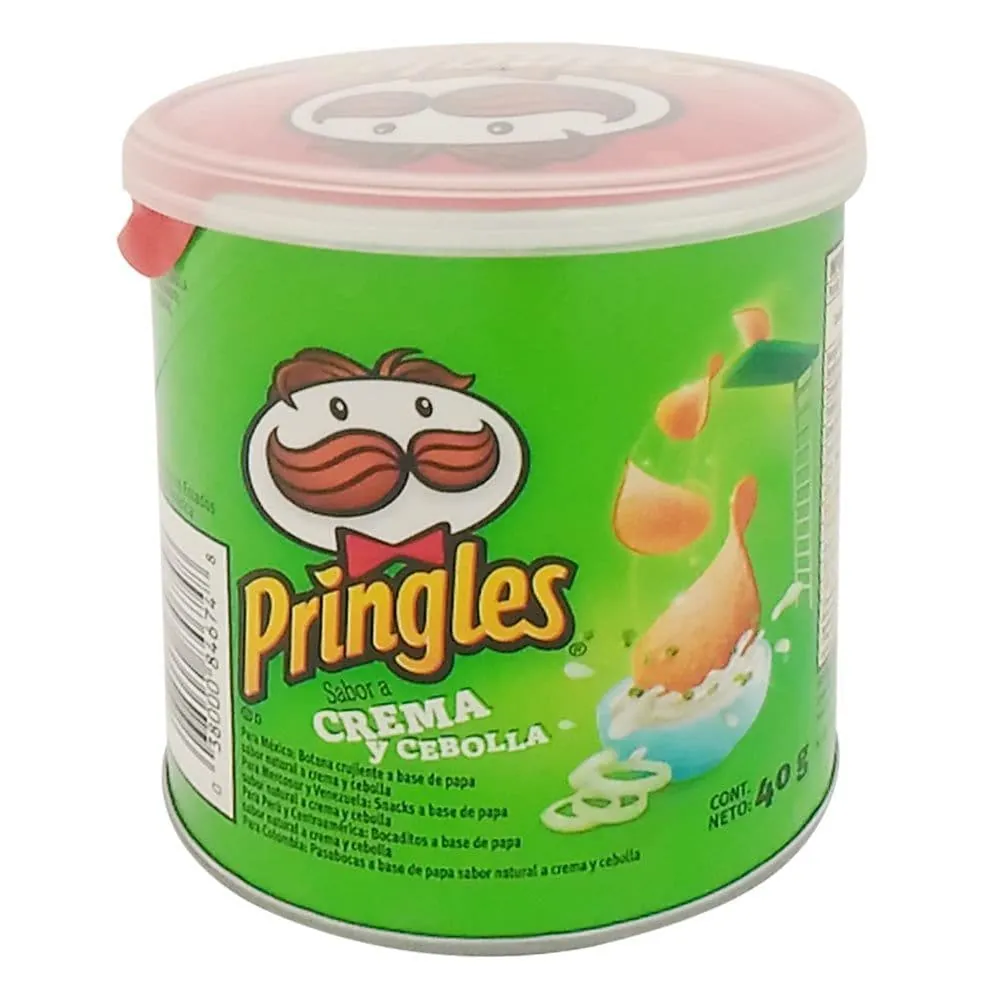 Papas Pringles Sabor Crema Cebolla 40 Gr