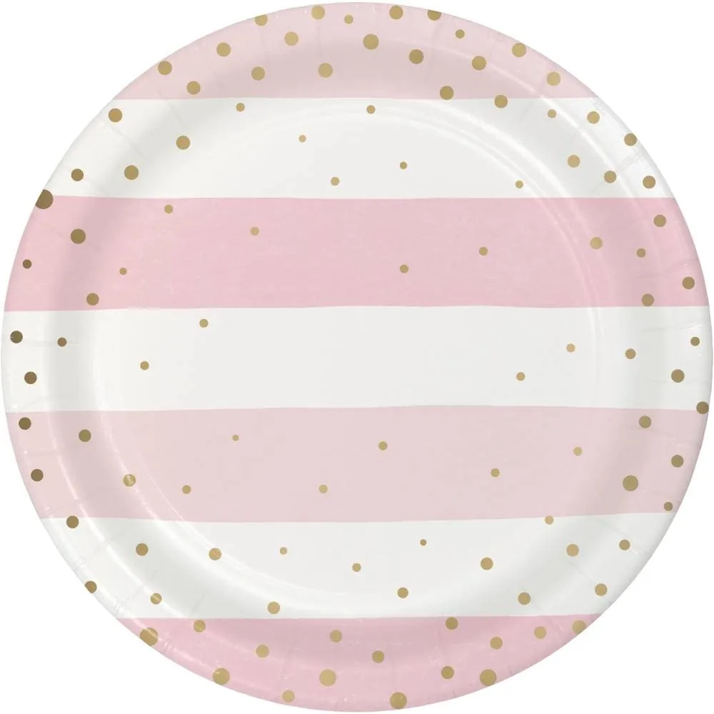 Plato Rosado x8 17 Cm
