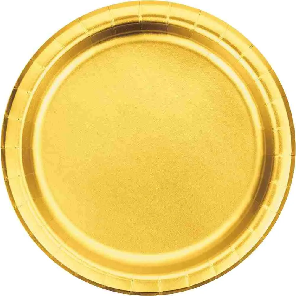 Platos Dorados X8 22 Cm