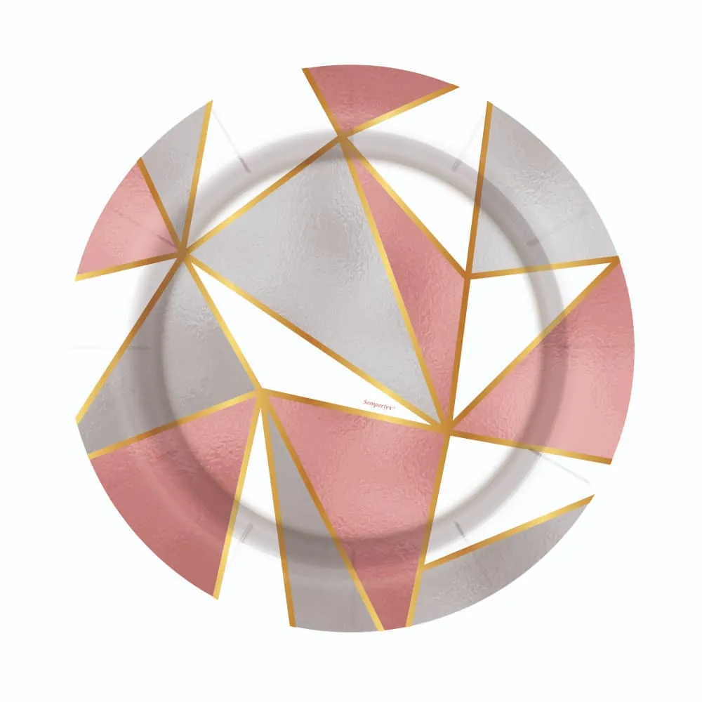 Platos Geométrico 18 Cm X8