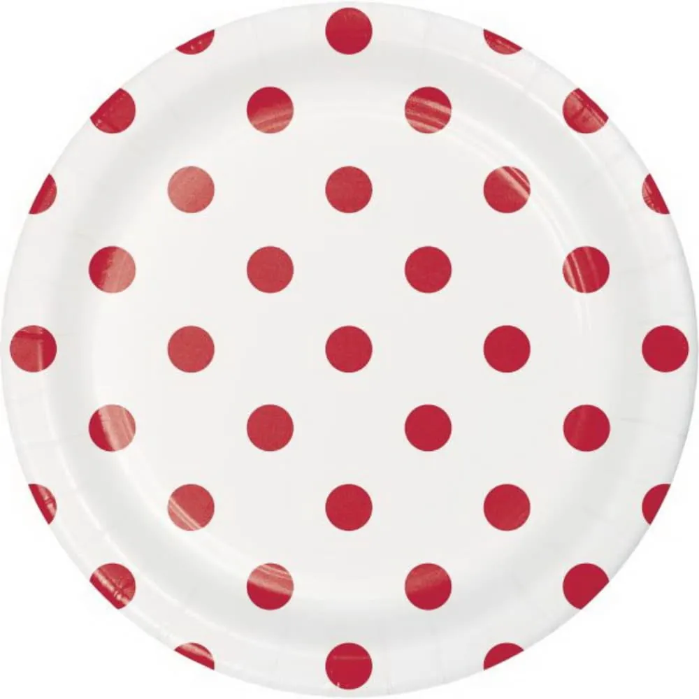 Platos Rojo X8 17 Cm