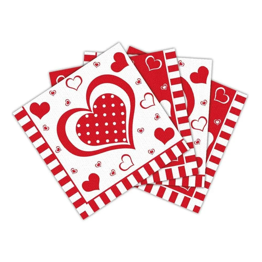 Servilletas Corazones X16