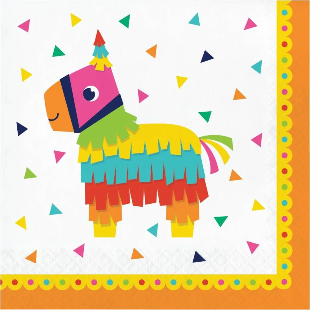 Servilletas Happy Birthday Piñata Mexican x16
