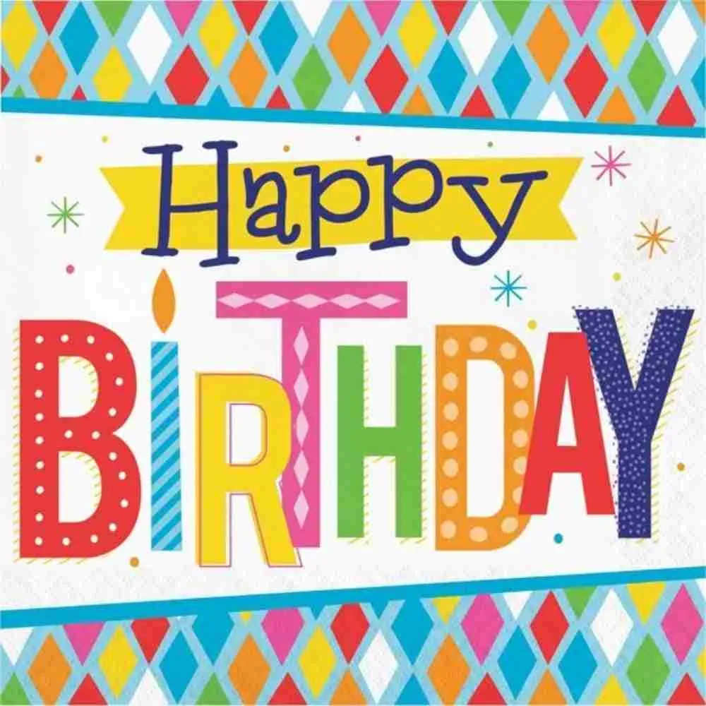 Servilletas Happy Birthday X16