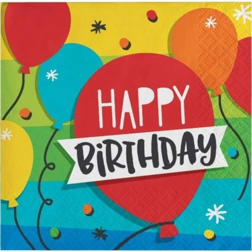 Servilletas Happy Birthday X16