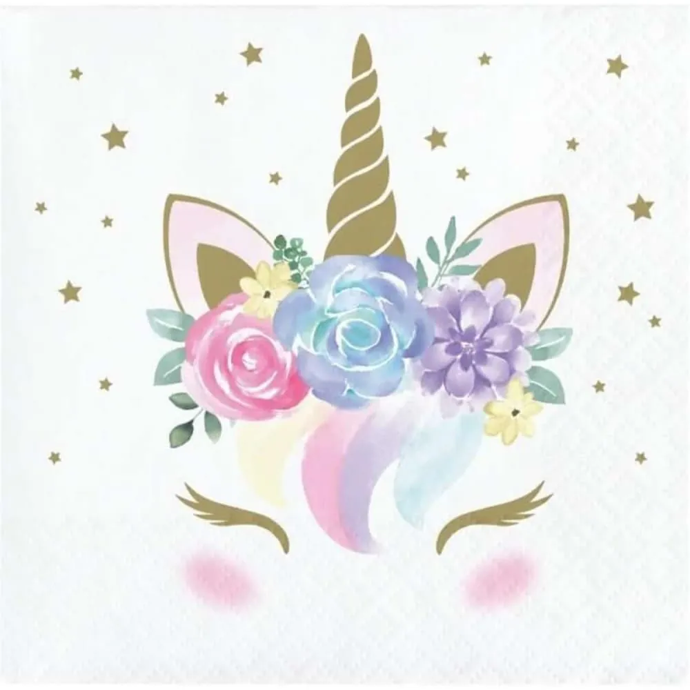 Servilletas Unicornio Baby X16