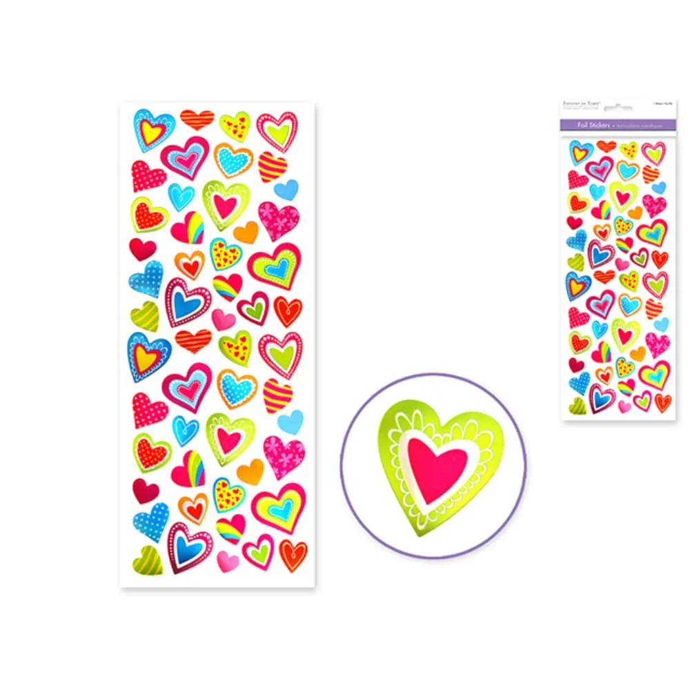 Stickers Corazones Relieve