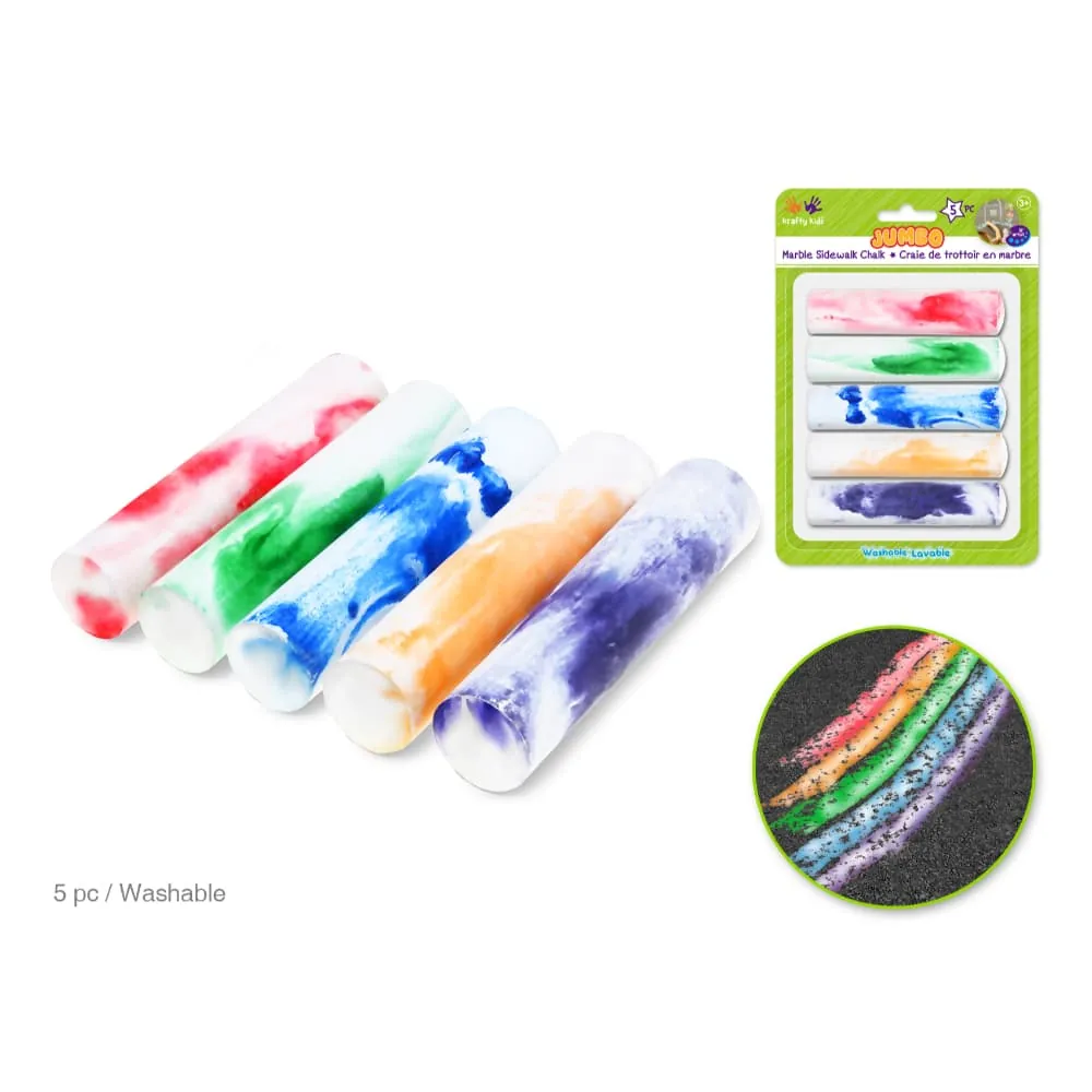 Tizas X4 Jumbo Marmol Colores Surtidos
