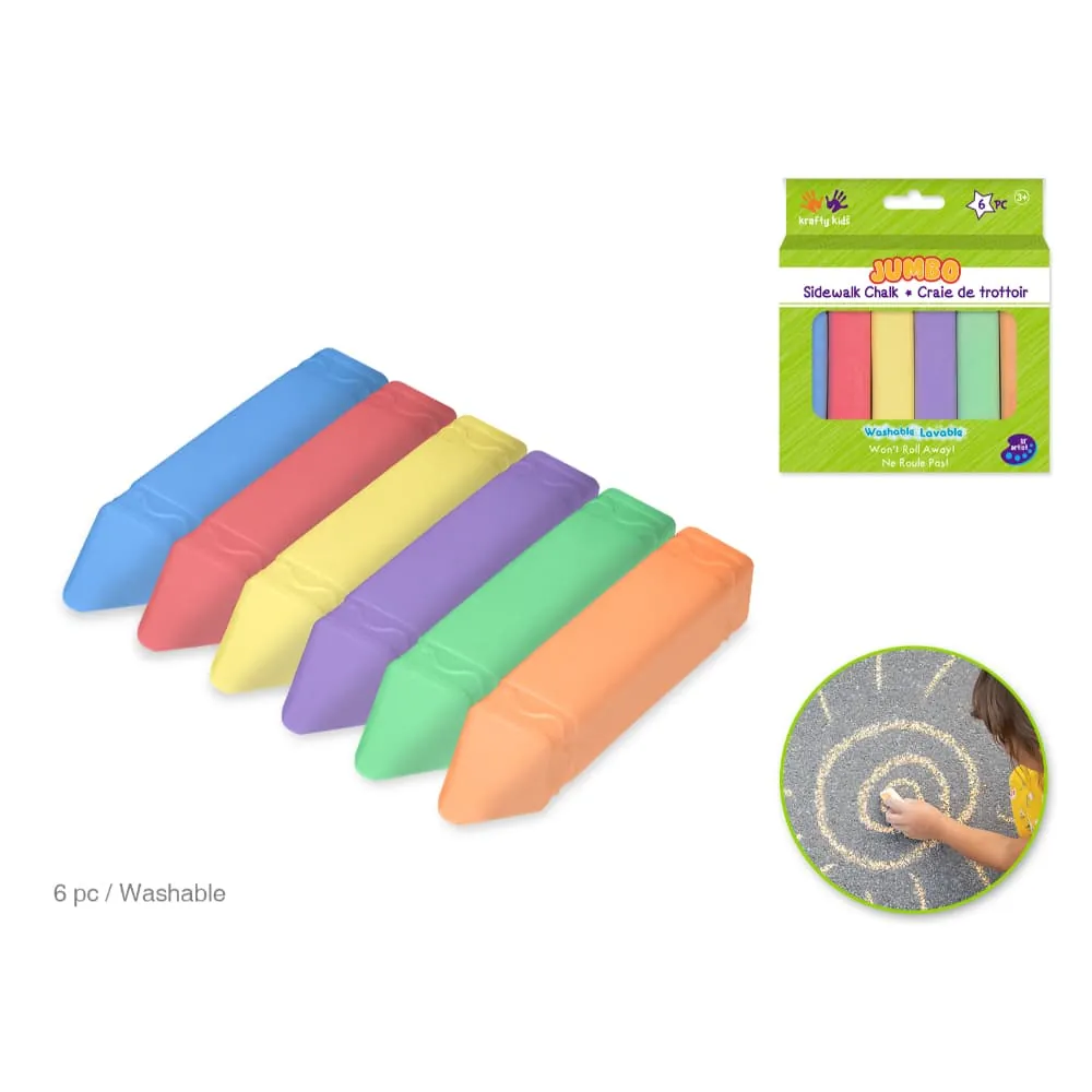 Tizas X6 Jumbo Colores Surtidos