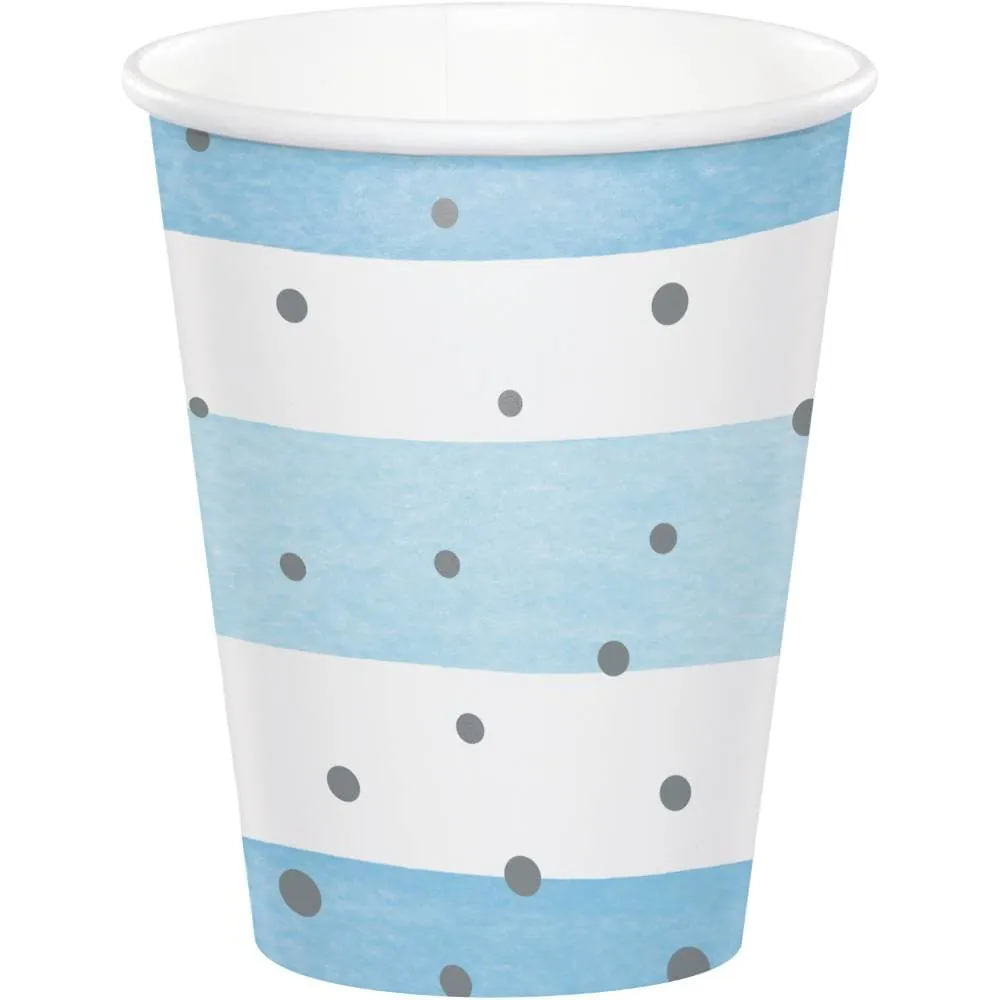 Vasos Azul 9 oz x8