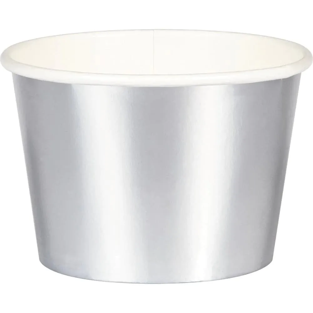 Vasos Helados Plateado X8