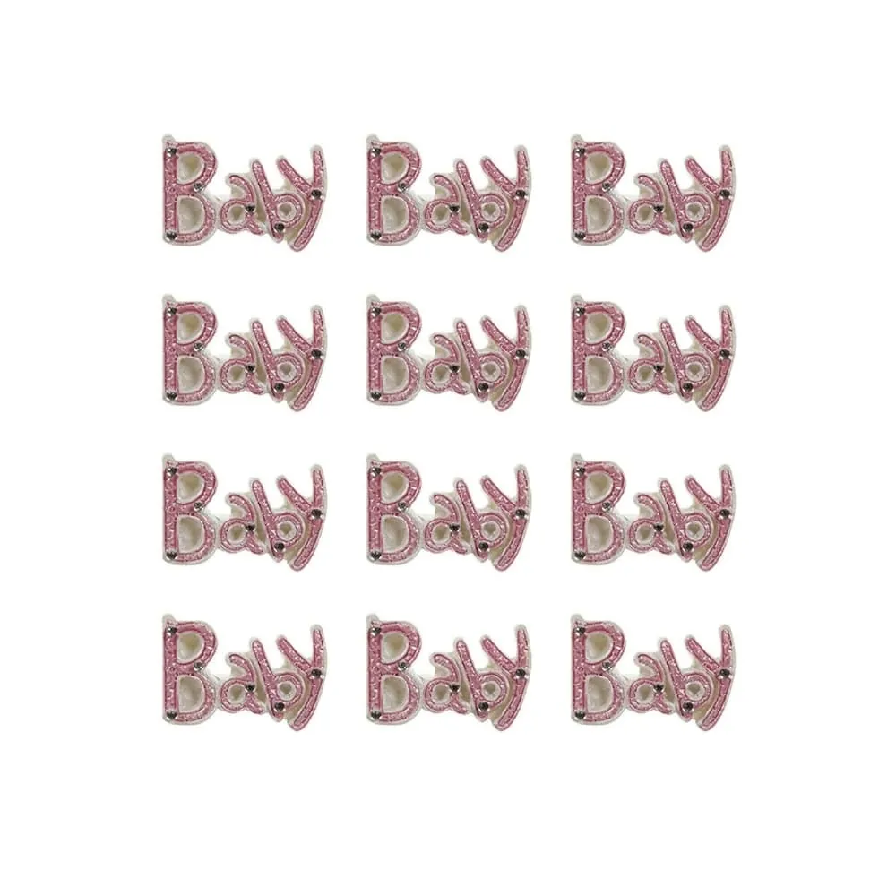 Set X12 Decoración Baby Rosado
