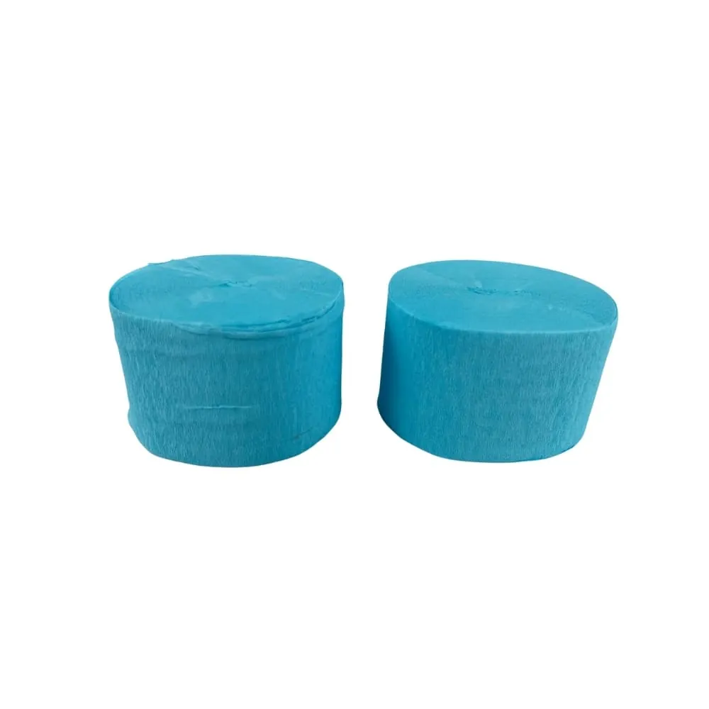 Serpentina Crepe Azul 24 Mts X 4 Cm