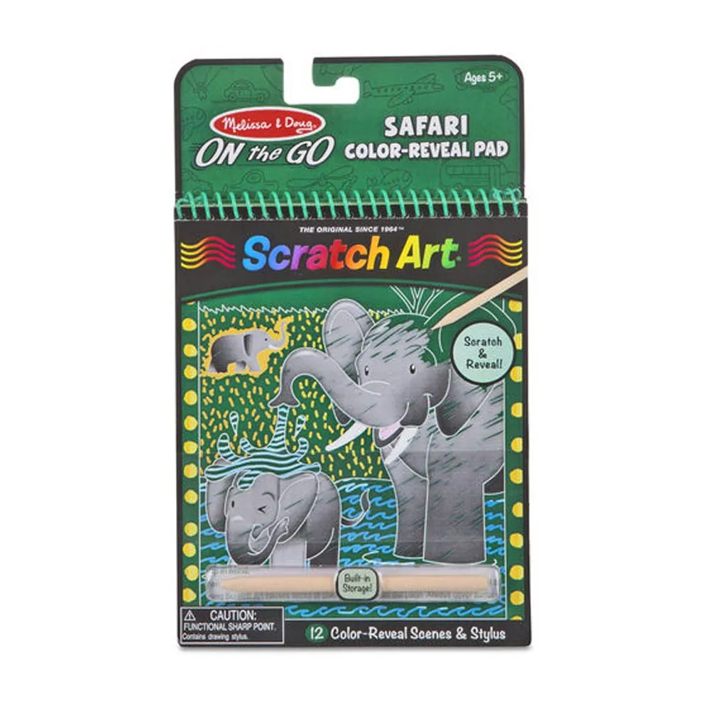 Libro Safari Para Raspar Y Revelar + Lápiz