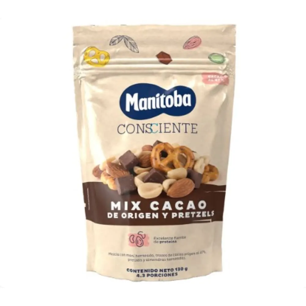 Mix Cacao Y Pretzels Consciente 130 Gr