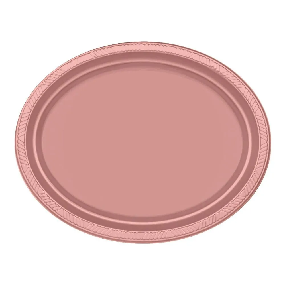 Bandeja Ovalada Deluxe Oxo Dorado Rosa X5