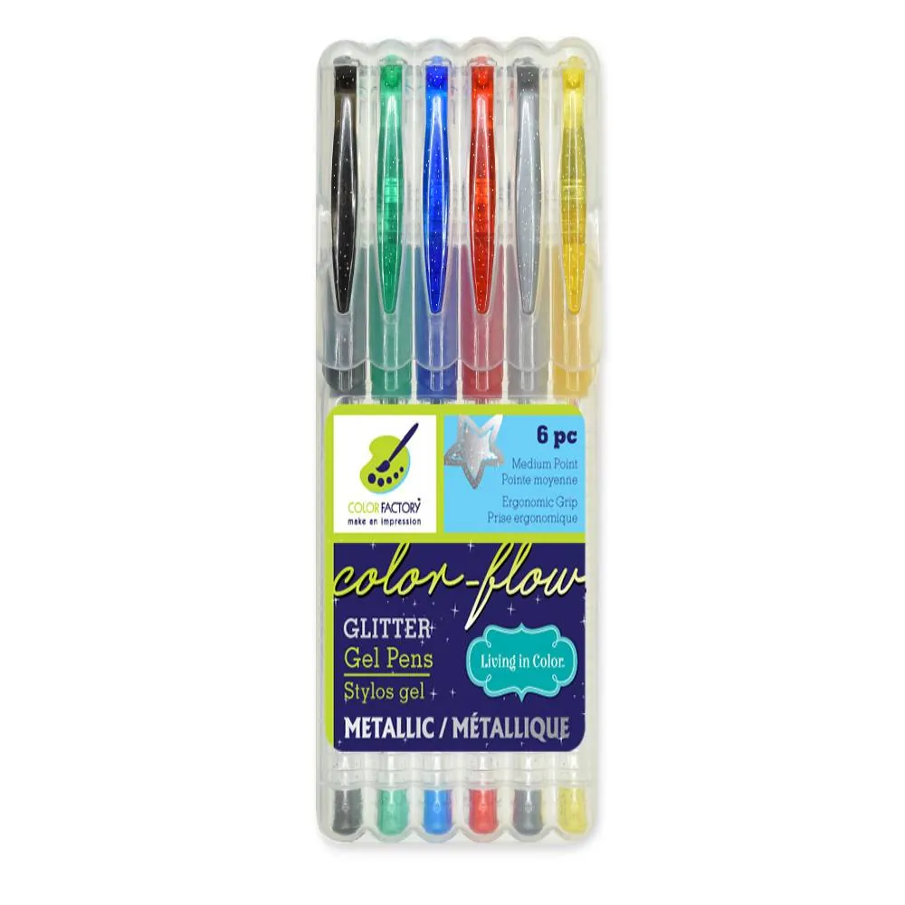 Esfero X6 Gel Glitter Multicolor