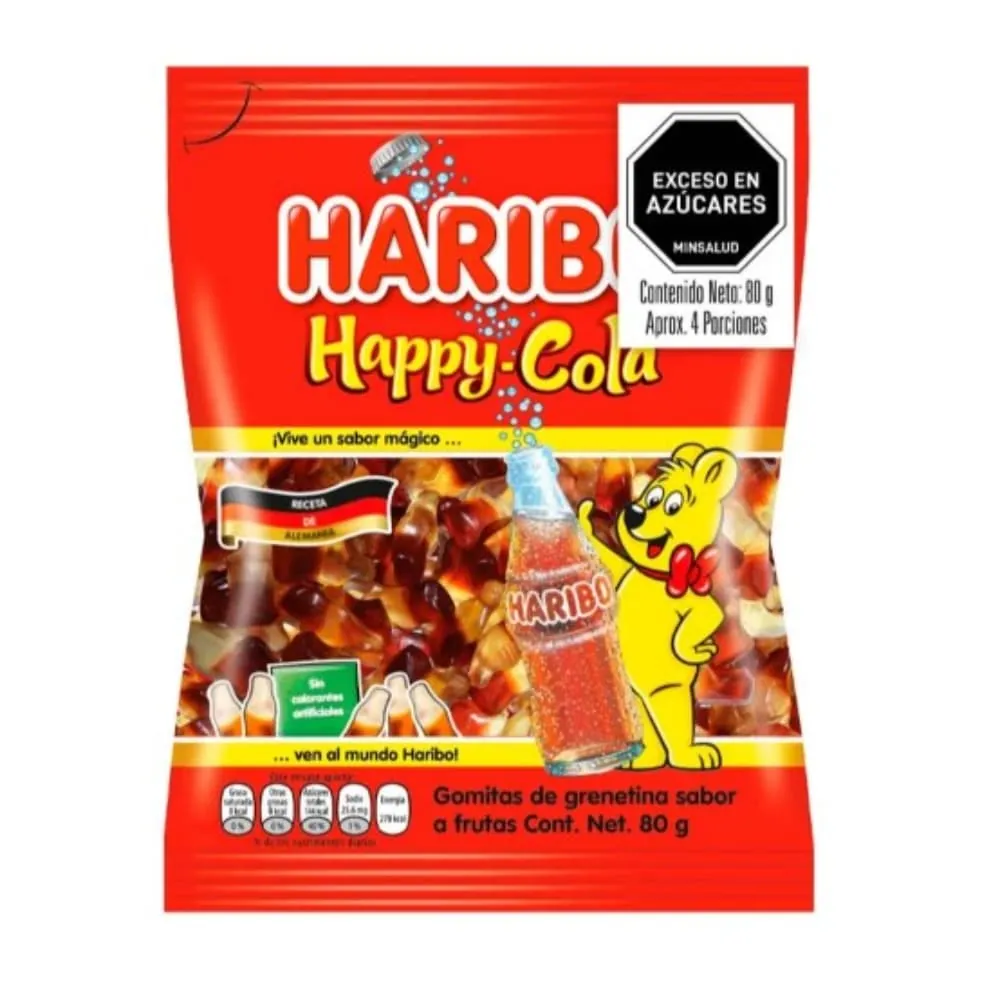 Gomas Happy Cola Haribo 80 Gr