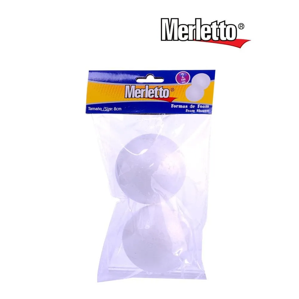 Bola Icopor X2 8 Cm